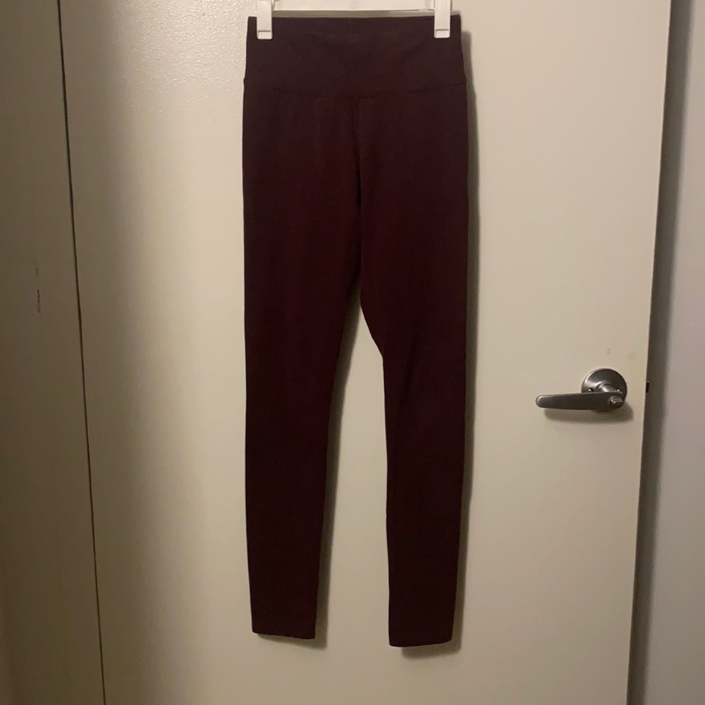 Aerie Maroon Leggings size XS